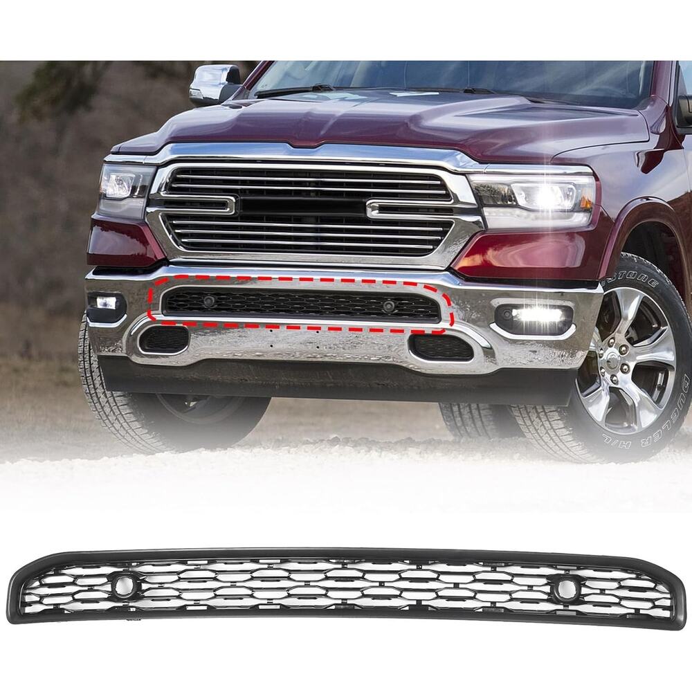 Front Bumper Lower Grille Compatible/Dodge Ram 1500 2019 2020 2021 2022STKRM1